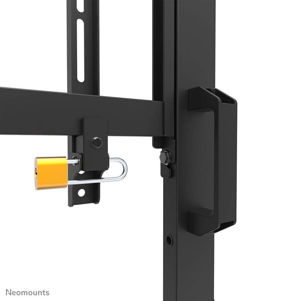 NEOMOUNTS FL50-575BL1 Support au sol mobile pour écran 65-110p - étagère multimédia incluse - installation rapide - TÌV