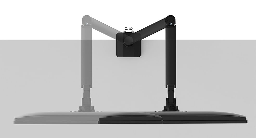NEOMOUNTS DS70-250BL1 Support décran à fixer 17-35p - ressort à gaz - Topfix - arrêt 180