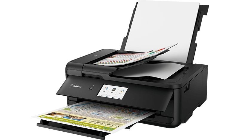 CANON PIXMA TS9550A MFP colour inkjet A4 A3 15ipm Print 200sheets USB LAN Wi-Fi Black