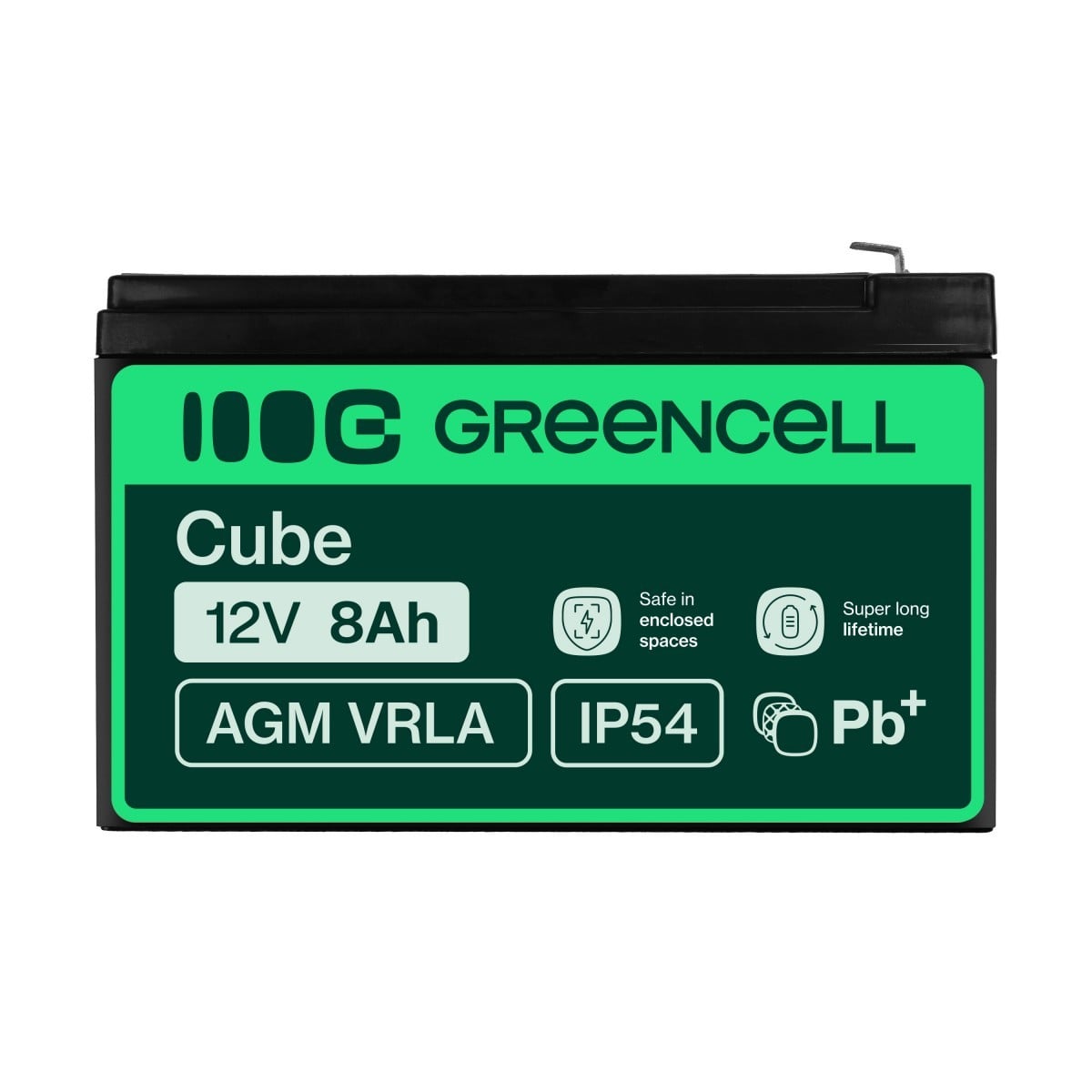 Green Cell AGM Battery 12V 8Ah - Battery - Mignon (AA)