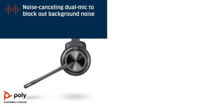 HP Poly Voyager 4310-M UC Headset +USB-A to USB-C Cable +BT700 dongle Sans fil Arceau Bureau/Centre d'appels USB Type-A Bluetooth Socle de chargement Noir