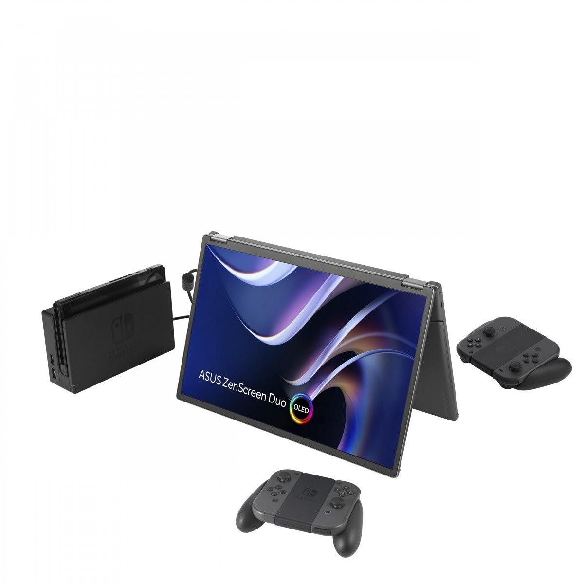ASUS ZenScreen Duo OLED MQ149CD 14p OLED WUXGA 16:10 60Hz 400cd/m2 1ms MiniHDMI 2xUSB-C USB Hub: 4xUSB 3.2 G1 Type-A