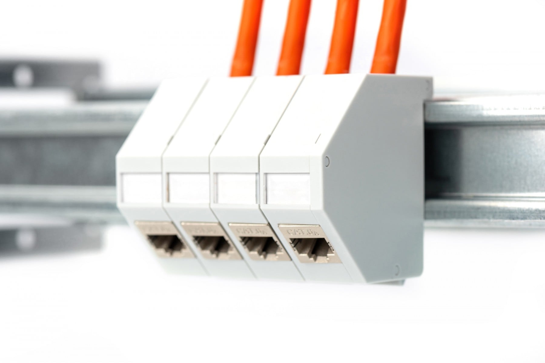 Adaptateur keystone pour rail DIN, boîtier IP20 pour 1x module keystone