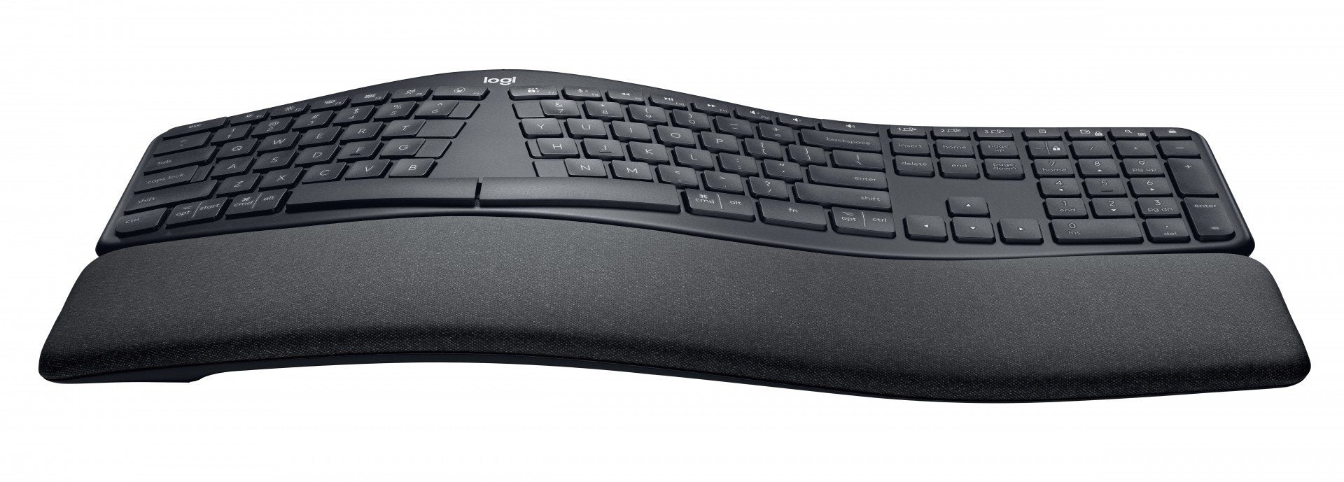 Logitech ERGO K860 Split for Business clavier Bureau Bluetooth QWERTY US International Graphite