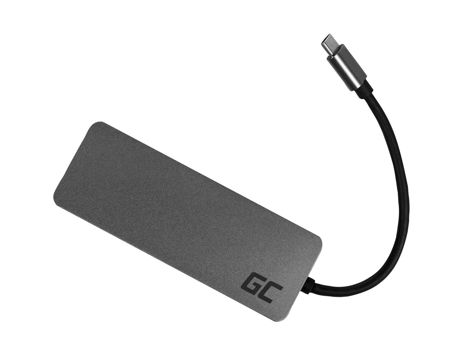 Green Cell AK50 hub & concentrateur USB 3.2 Gen 1 (3.1 Gen 1) Type-C Argent
