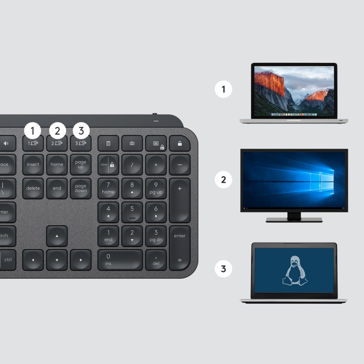 Logitech Master MX Keys for Business clavier Bureau Bluetooth Suisse Graphite