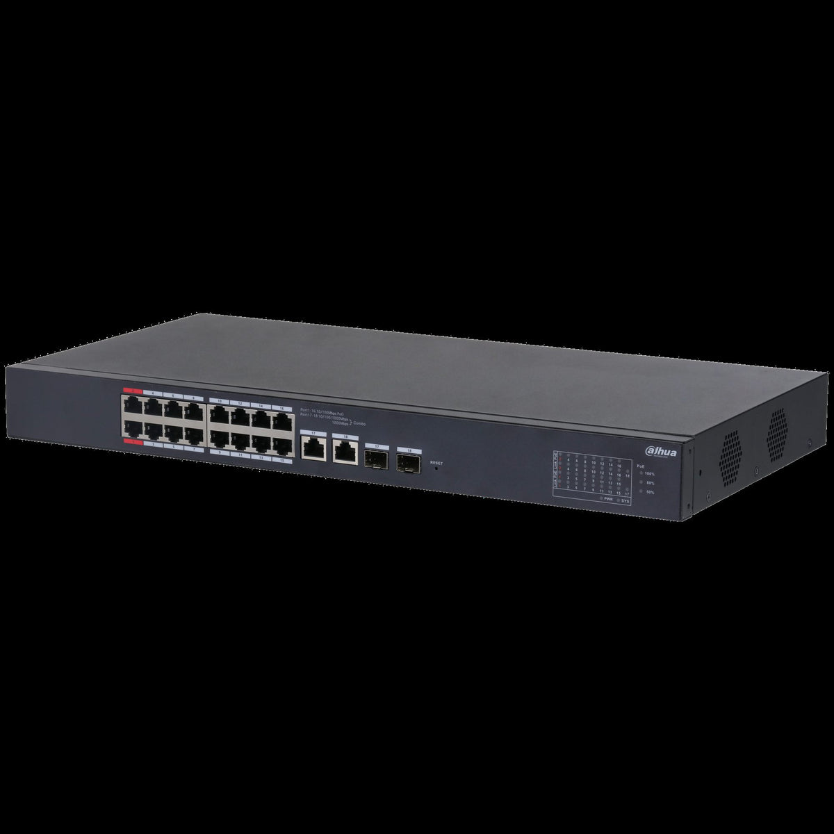 Dahua CS4218-16ET-240 Commutateur de bureau géré dans le cloud 18 ports avec 16 ports PoE