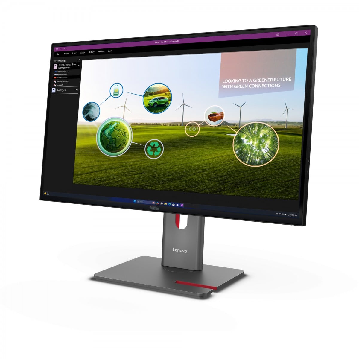 LENOVO ThinkVision P27Q-40 LED Écran 27p 2560x1440 QHD 120Hz IPS 350cd/m2 1500:1 DisplayHDR 10 4ms HDMI DisplayPort DaisyChain