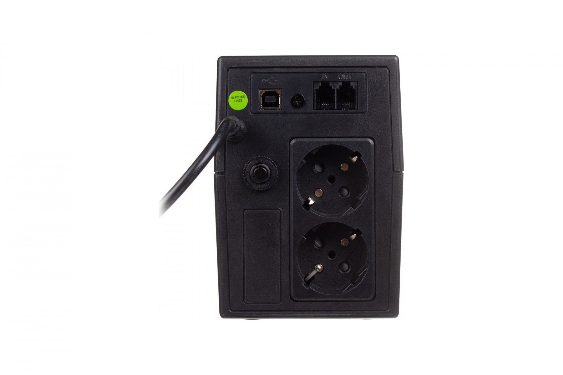 Digitus DN-170064-LCD alimentation d'énergie non interruptible Interactivité de ligne 0,8 kVA 480 W 2 sortie(s) CA