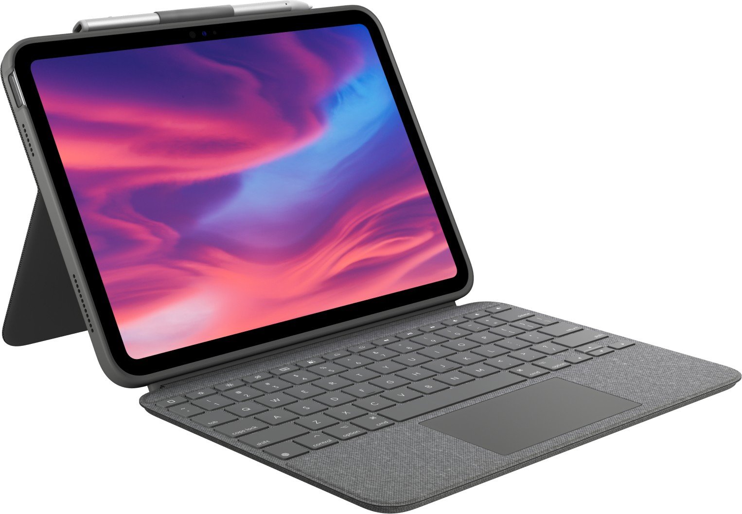 Logitech Combo Touch QWERTY US International Smart Connector Gris