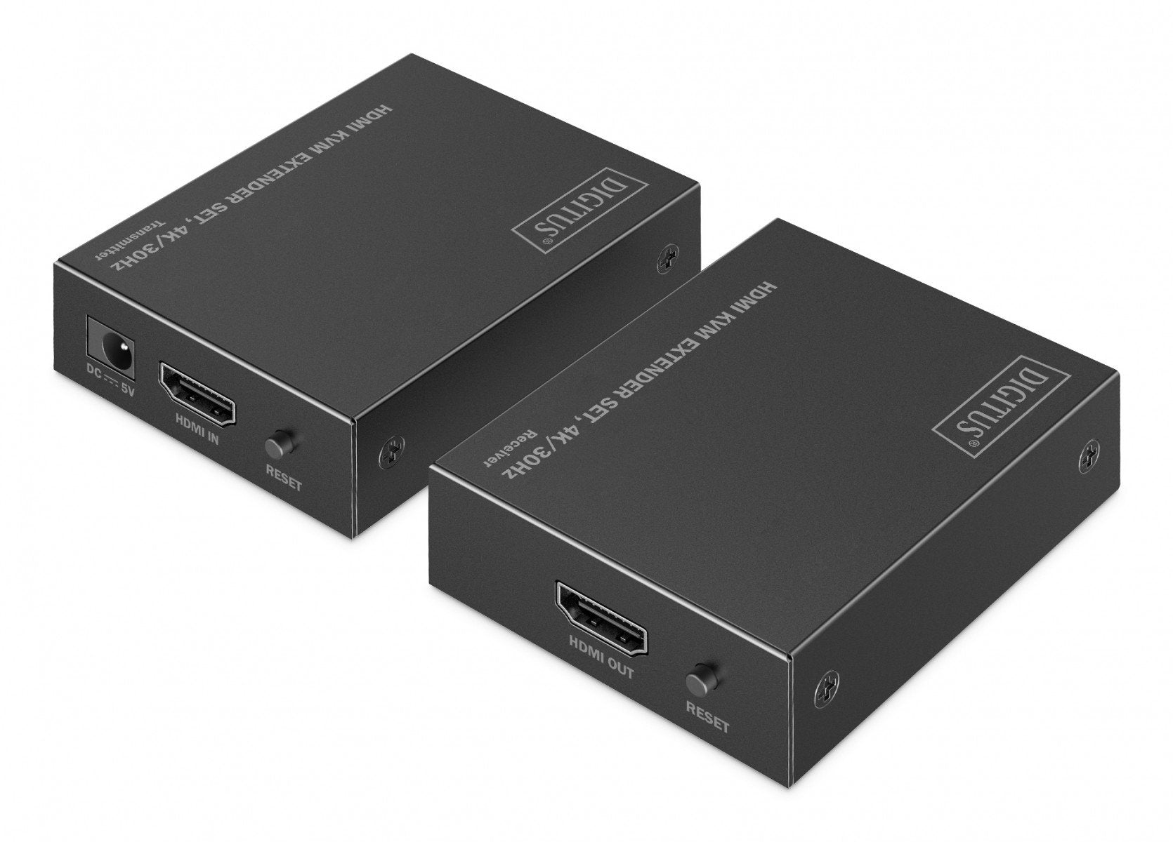 Extenseur HDMI Cat.6 4K/30Hz avec KVM USB 1.1 jusqu'a 40m/70m, max. 253 récepteurs, contrôle IR - ensemble