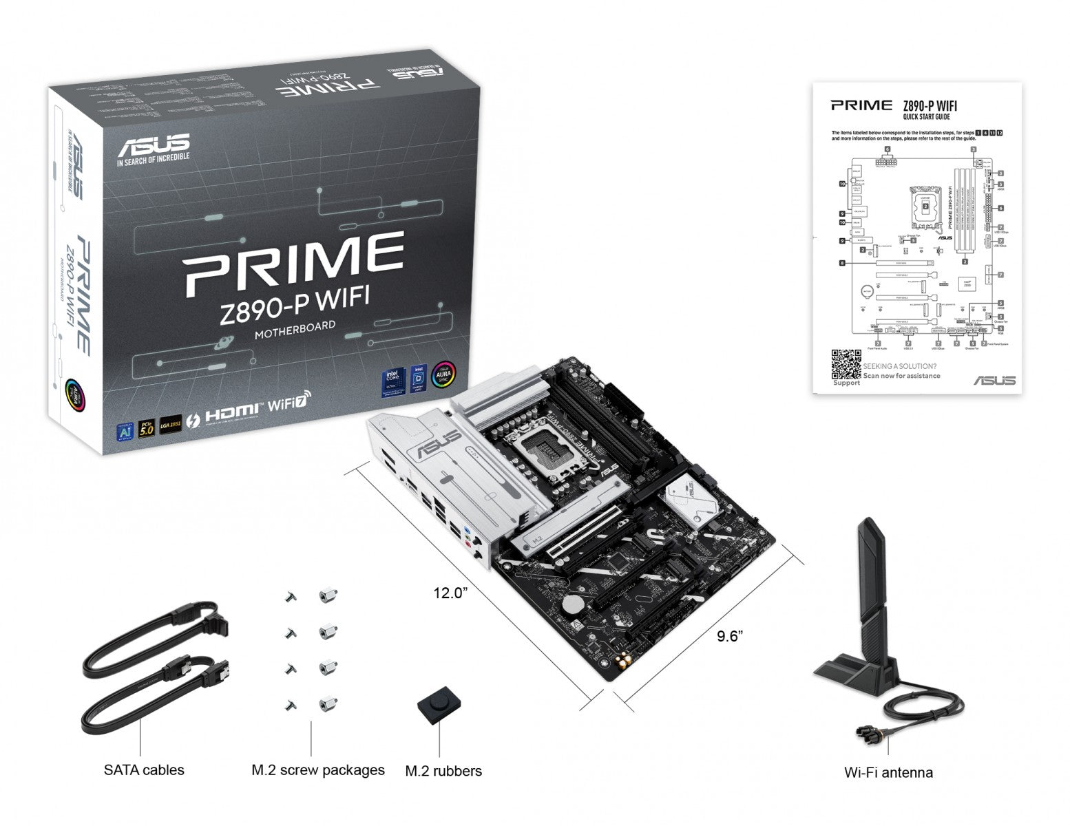 ASUS PRIME Z890-P WIFI LGA1851 DDR5 ATX MB