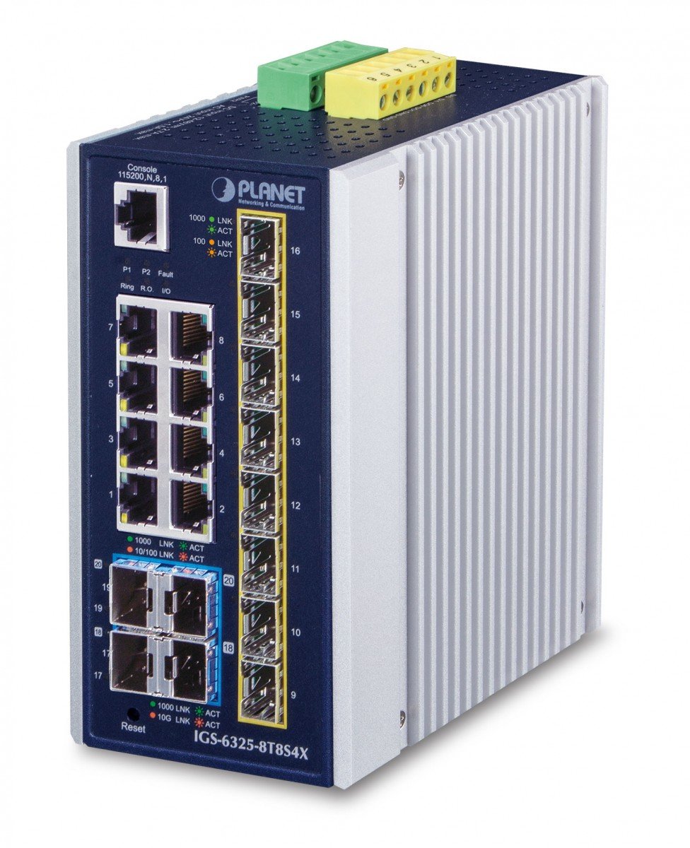 Planet IGS-6325-8T8S4X Commutateur Ethernet Gigabit géré 8 ports