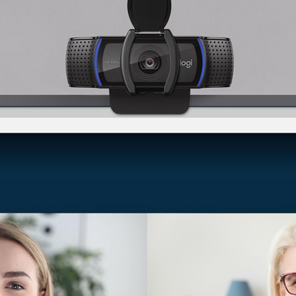LOGITECH HD Pro Webcam C920S Webcam colour 1920 x 1080 audio USB