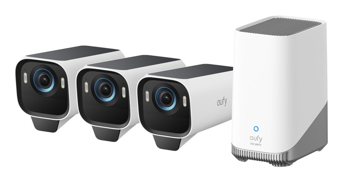Eufy Cam S3 Pro 3+1 Balle (forme) Caméra de sécurité IP Extérieure 3840 x 2160 pixels Mur