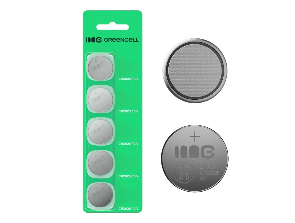 Green Cell X5CR2025 5x Pile bouton lithium CR2025 CR 2025 3V 160mAh