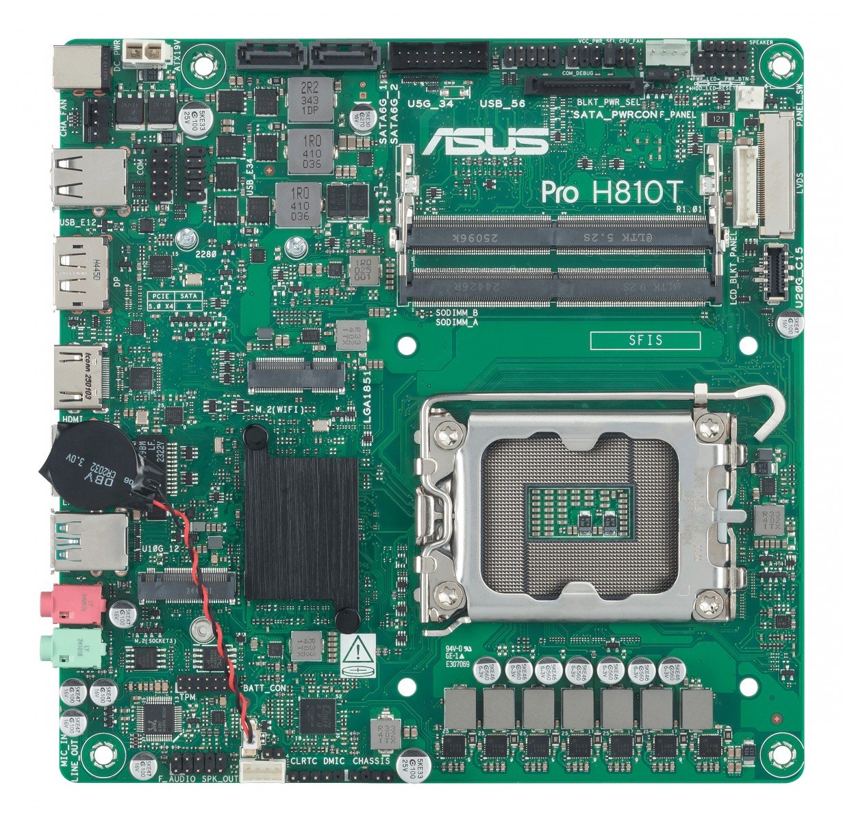 ASUS H810 LGA 1851 mini-ITX Thin motherboard 1xHDMI 1xDP