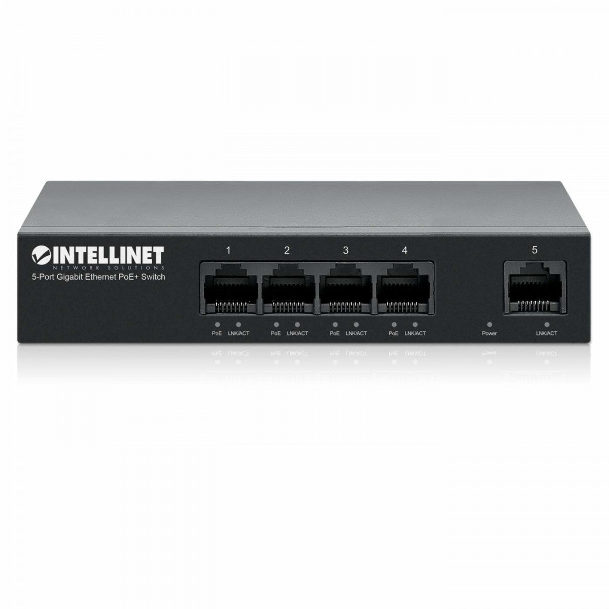 Intellinet 561792 commutateur réseau Gigabit Ethernet (10/100/1000) Connexion Ethernet, supportant l'alimentation via ce port (PoE) Noir