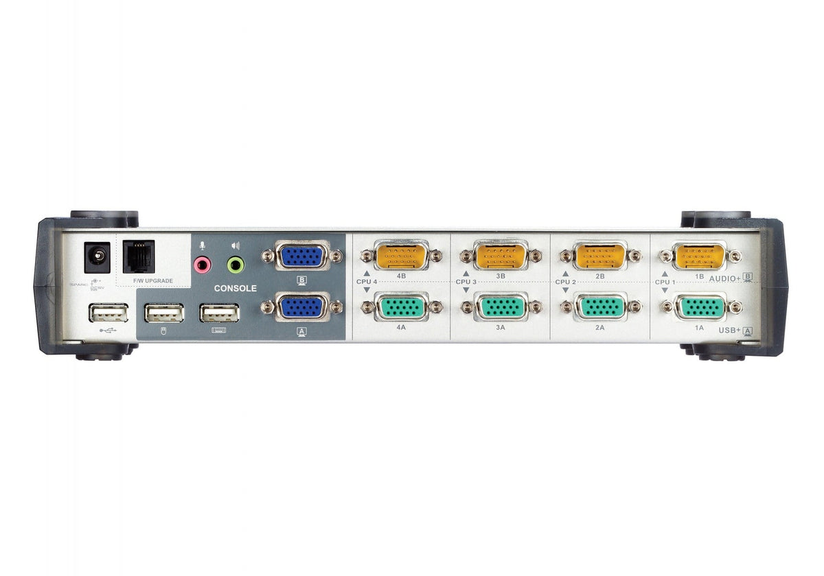 ATEN CS1744 commutateur écran, clavier et souris Blanc