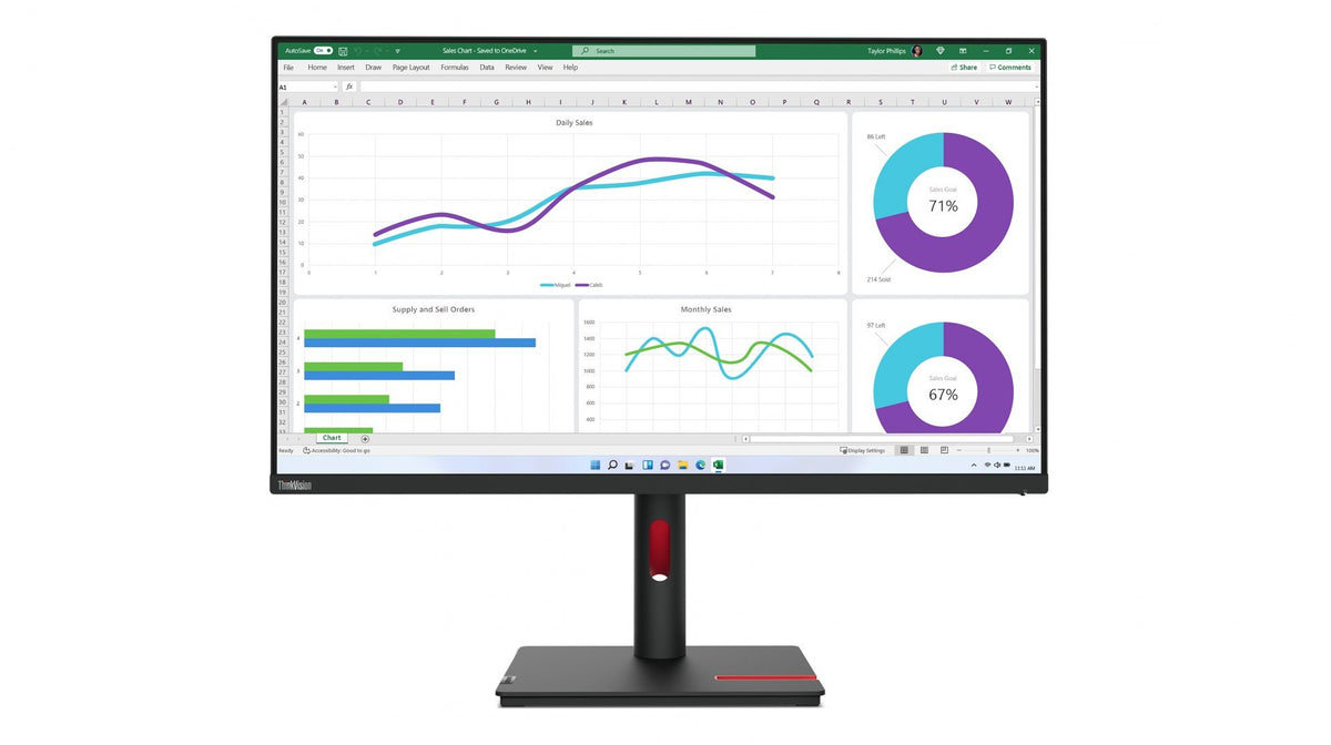 LENOVO ThinkVision T32h-30 31.5p 2560x1440 Monitor 16:9 60Hz HDMI DP