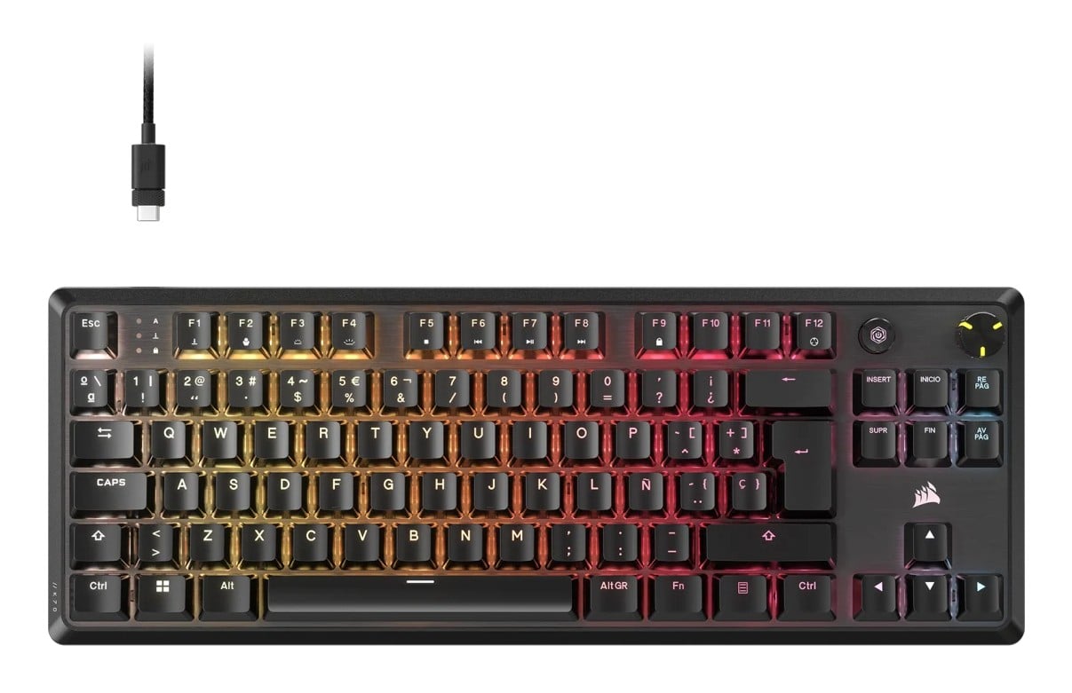 Clavier Corsair K70 CORE TKL Gaming USB Noir
