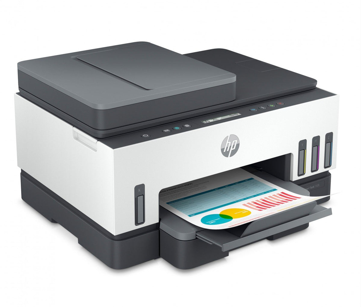 HP Smart Tank 7305 All-in-One MFP colour inkjet refillable A4 13ppm Copy 15ppm Print 250sheets USB LAN Wi-Fi Bluetooth