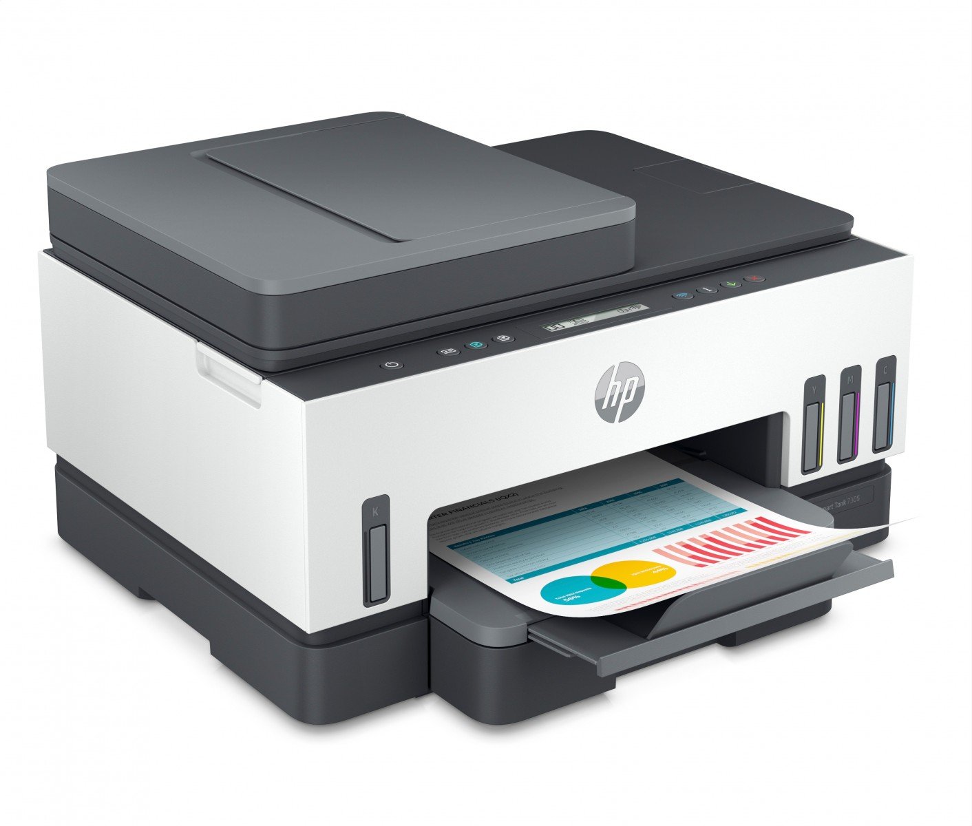 HP Smart Tank 7305 All-in-One MFP colour inkjet refillable A4 13ppm Copy 15ppm Print 250sheets USB LAN Wi-Fi Bluetooth