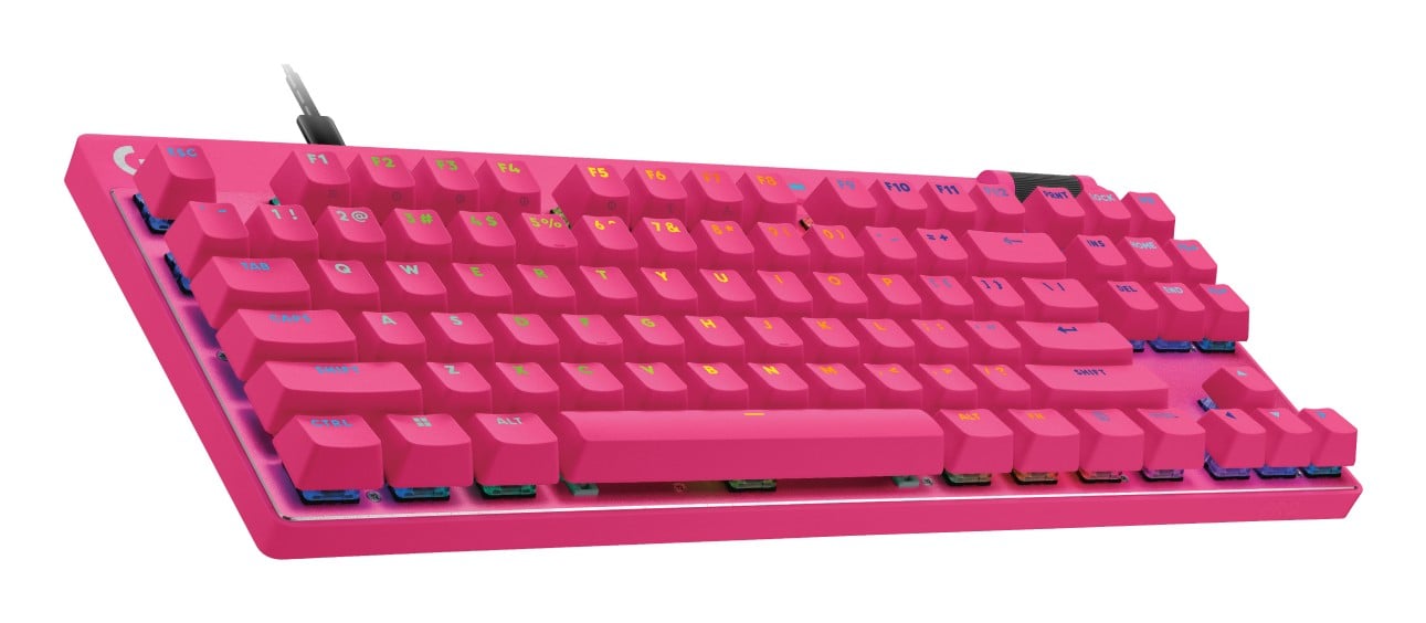 Clavier de jeu Logitech 920-013253 G Pro X Rapid TKL USB Linéaire Rose