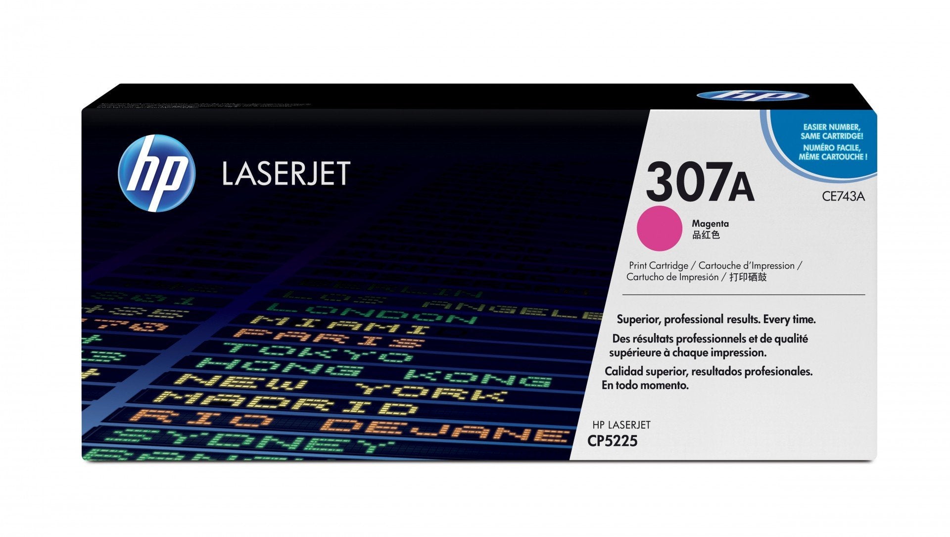 HP original Colour LaserJet CE743A Toner cartridge magenta standard capacity 7.300 pages 1-pack