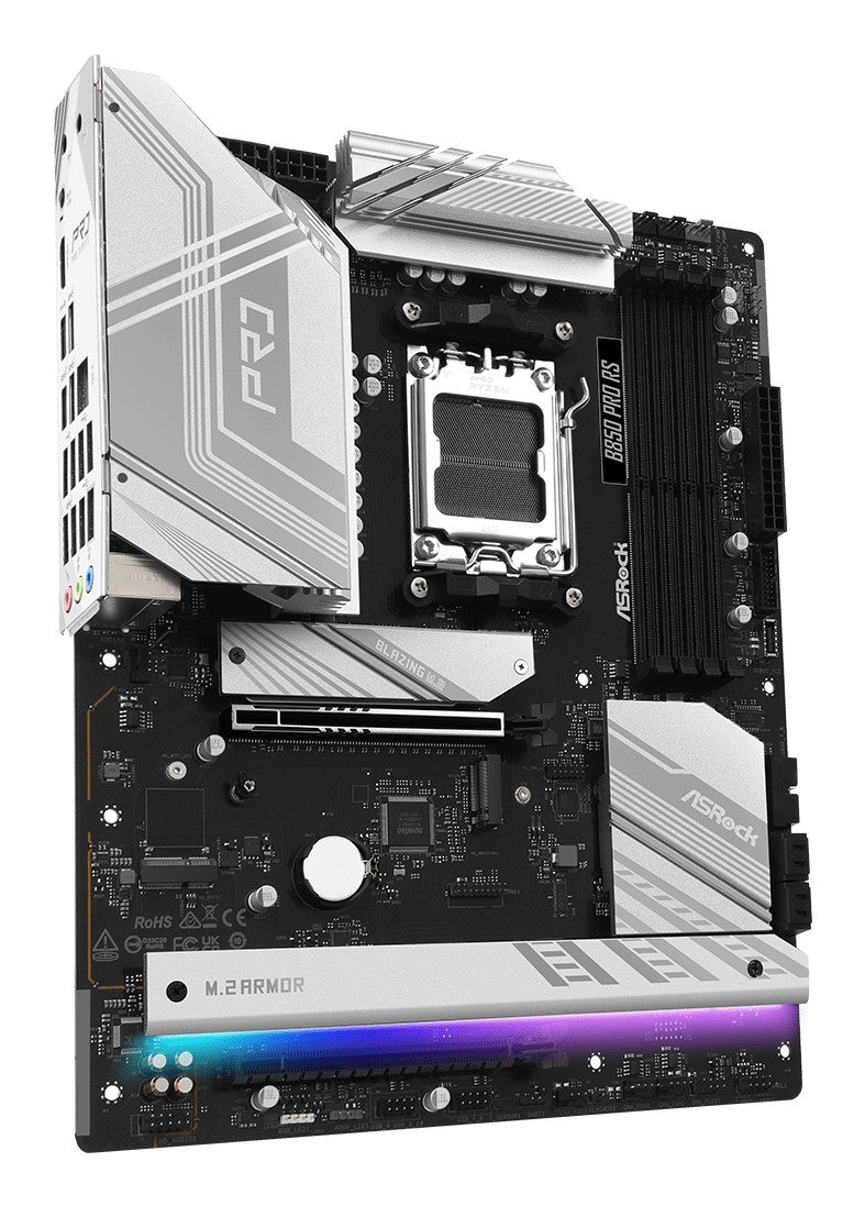 ASRock 90-MXBQK0-A0UAYZ Carte mere B850 Pro RS ATX avec DDR5 et Ethernet 2,5 Gigabit
