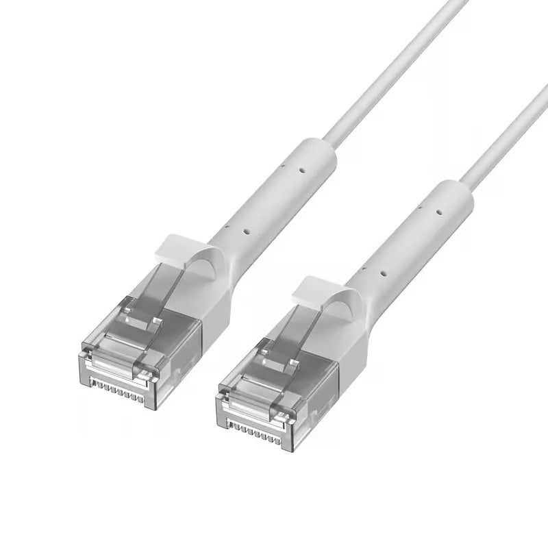 Extralink Cat.6A U/FTP 1m 1Gbps Blanc | Câble Patch LAN | Cuivre Câble réseau twisté, extrémité flexible