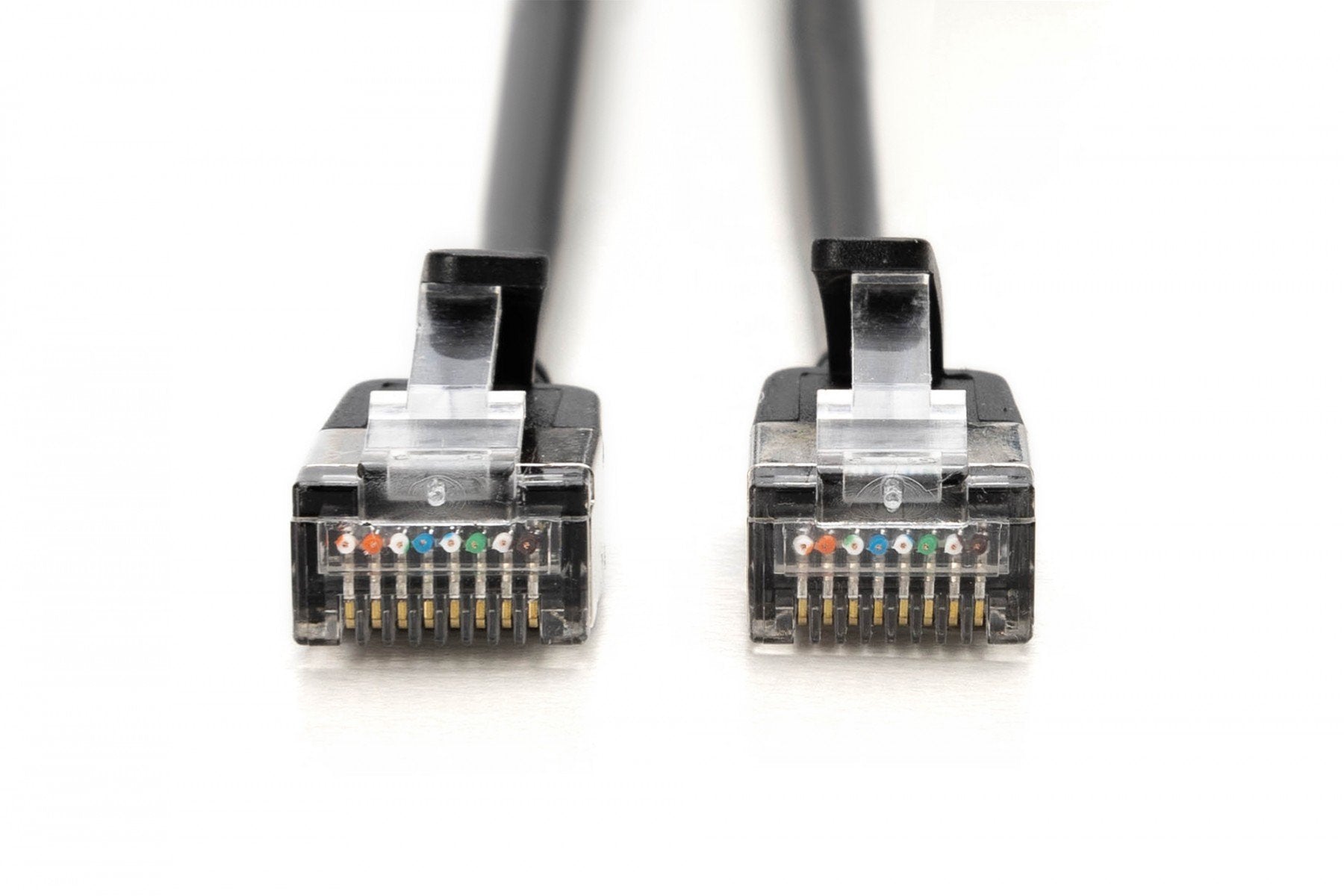Câble patch RJ45-RJ45 slim, Cat. 6A, F/FTP, AWG 32/7, LSOH, 1,5 m, noir