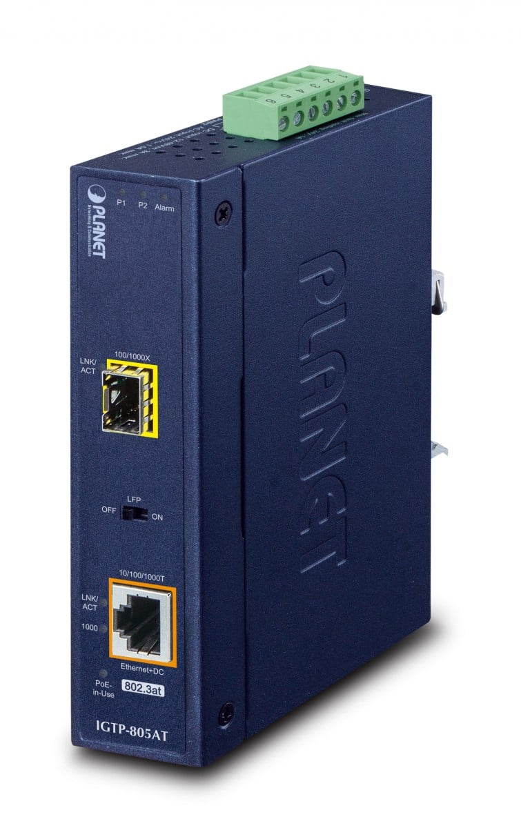PLANET IGTP-805AT convertisseur de support réseau 2000 Mbit/s 1310 nm Bleu