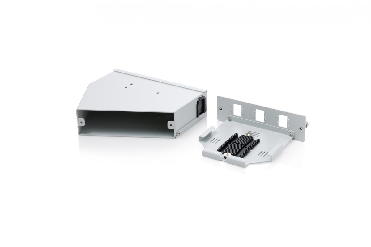 Digitus DN-96894 Répartiteur de fibre optique angulaire sur rail DIN, 6 SC SX/LC DX, gris