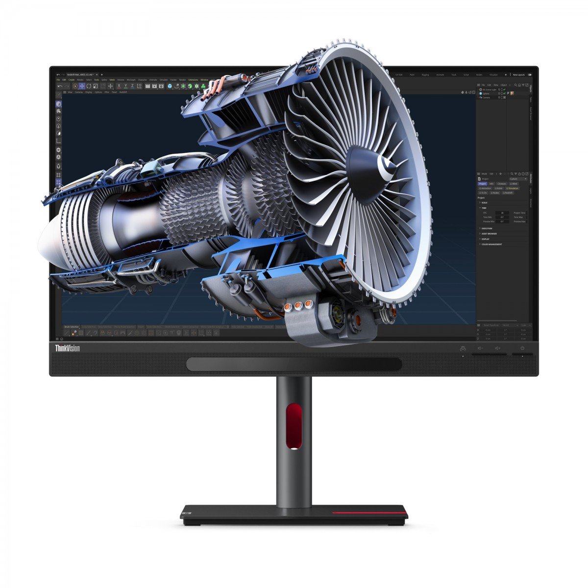 LENOVO ThinkVision 27 3D LED Écran 27p 3840x2160 4K 60Hz IPS 310cd/m2 1200:1 HDR10 4ms HDMI DisplayPort USB-C speakers