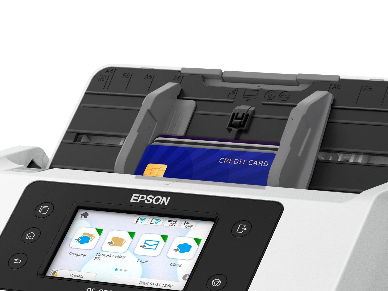 EPSON WorkForce DS-900WN Scanner A4 network and Wifi 70ppm/140ipm feeder 100 sheets
