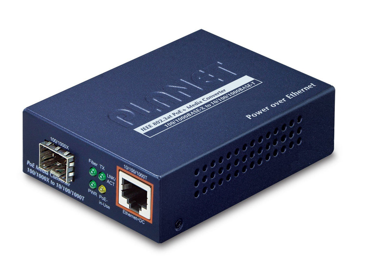 PLANET GTP-805A convertisseur de support réseau 1000 Mbit/s Bleu