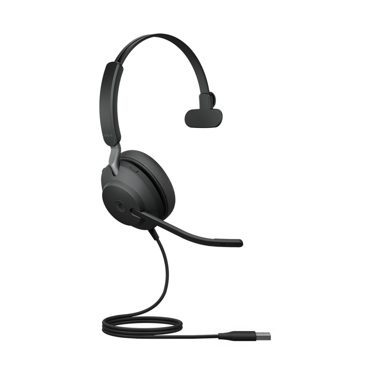 Jabra Evolve2 40, MS Mono Casque Avec fil Arceau Bureau/Centre d'appels USB Type-A Bluetooth Noir