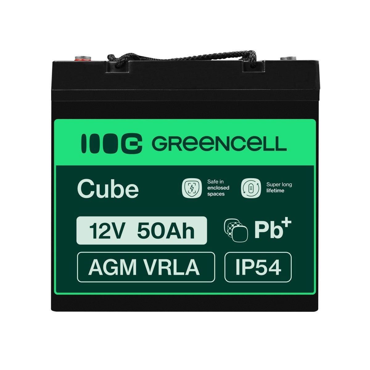 Green Cell AGM56 batterie de véhicule Mat de verre absorbé 50 Ah 12 V