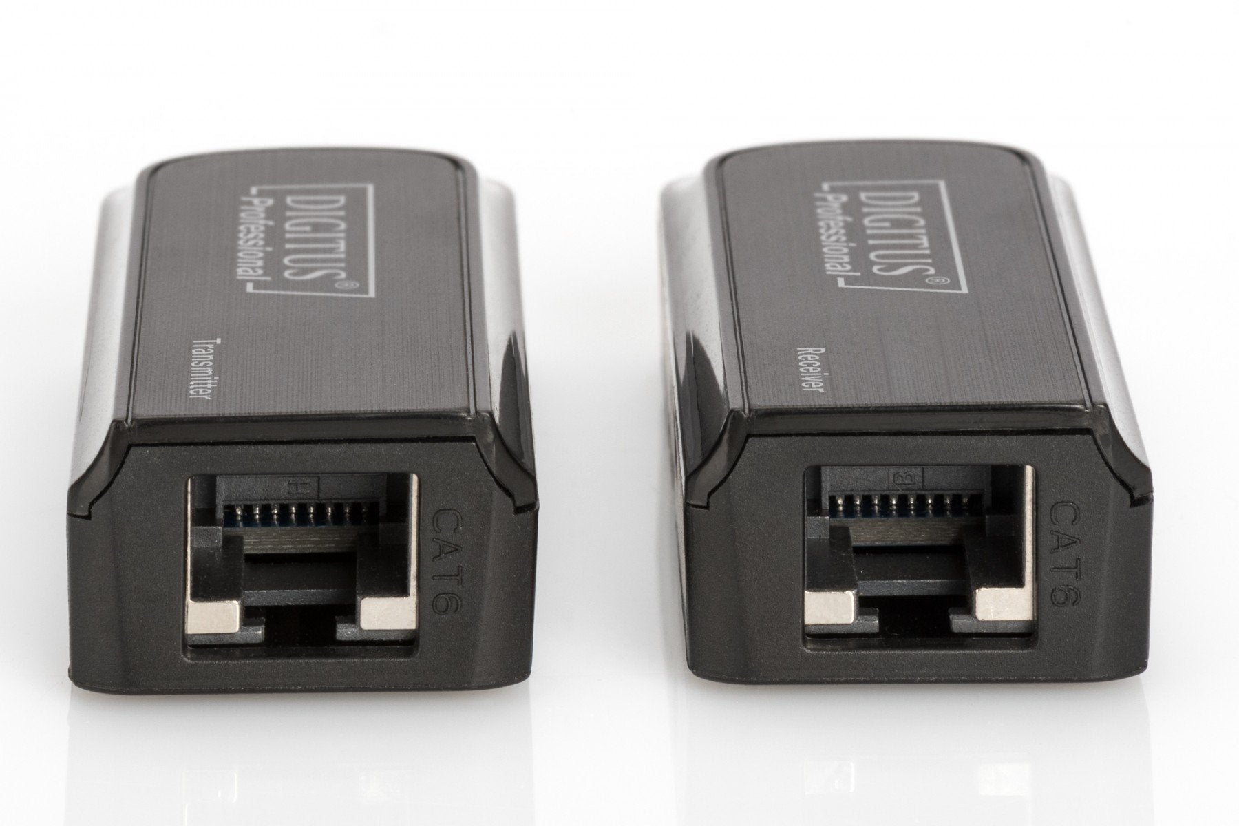 Digitus DS-55203 extension audio/video Émetteur et récepteur réseau Noir