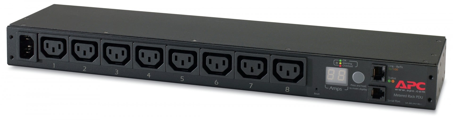 APC Rack PDU Metered 1U 10A 230V 8C13