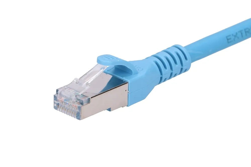 Extralink EX.6570 câble de réseau Bleu Cat6a SF/UTP (S-FTP)