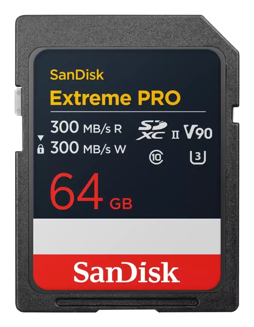 Extreme PRO 64GB V90 SDXC UHS-II 300MBs