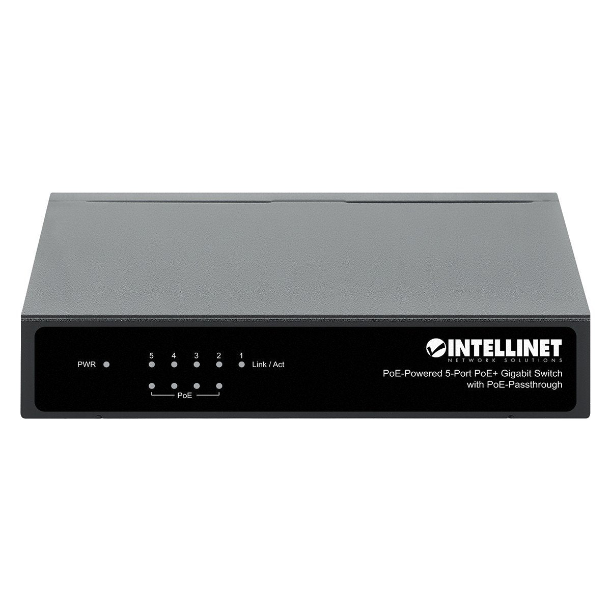 Intellinet PoE-Powered 5x Gigabit Gigabit Ethernet (10/100/1000) Connexion Ethernet, supportant l'alimentation via ce port (PoE) Noir