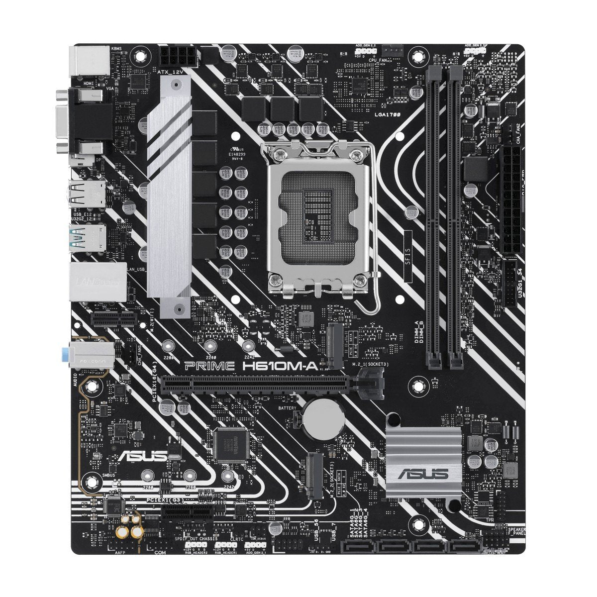 ASUS PRIME H610M-A-CSM LGA1700 2DDR5 microATX 4xSATA MB 1xHDMI 1xDP 1xD-Sub 2xM.2