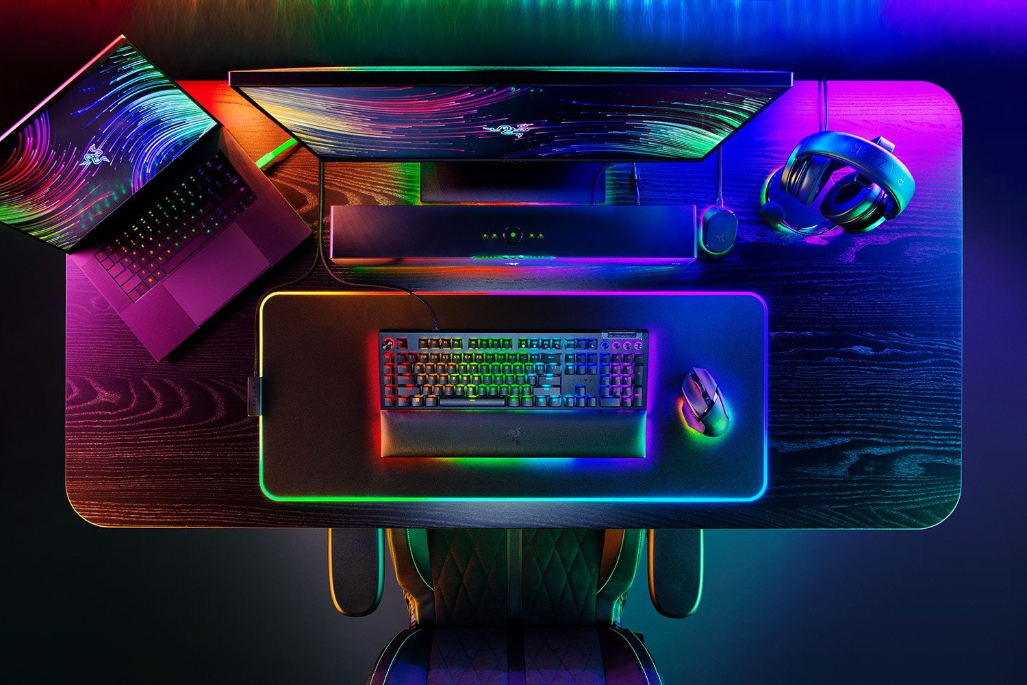 Razer BlackWidow V4 Pro clavier Gaming USB QWERTY US International Noir