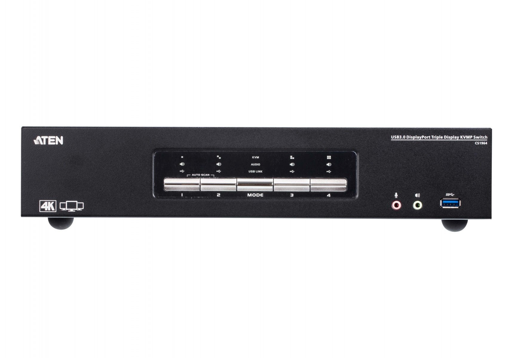 ATEN CS1964-AT-G commutateur écran, clavier et souris Noir