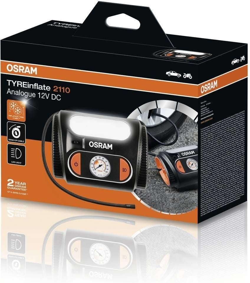 OSRAM TYREinflate 2110 Compresseur voiture 12 V
