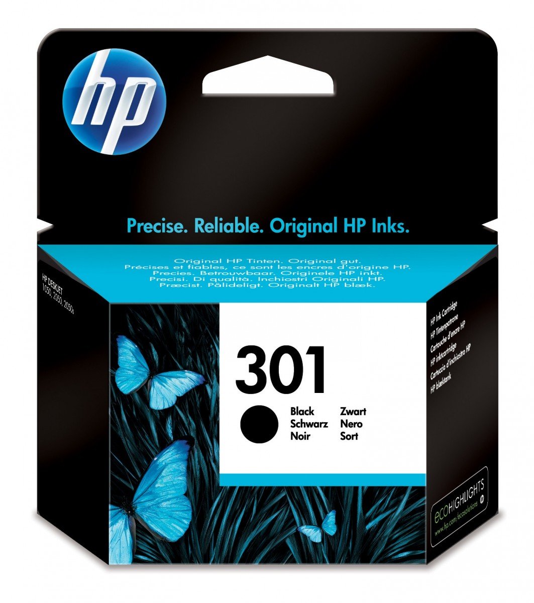 HP 301 Schwarz Tintenpatrone CH561EE - Original - Ink Cartridge