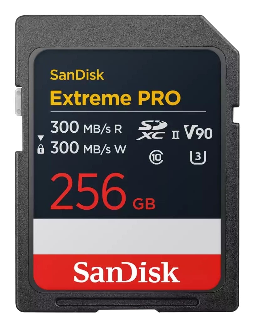 Extreme PRO 256GB V90 SDXC UHS-II 300MBs